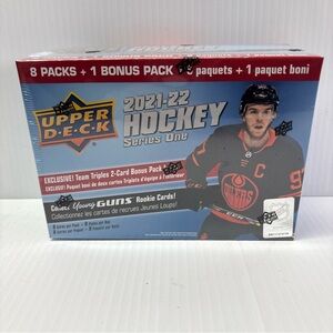 2021-22 Upper Deck NHL Hockey Factory Sealed Retail Series 1 Young Guns 9 Packs